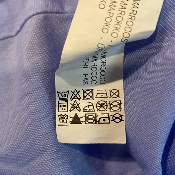 NWOT ZARA Trafaluc Collection Blue Ruffle Blouse / Dress Size Small - Picture 7 of 7